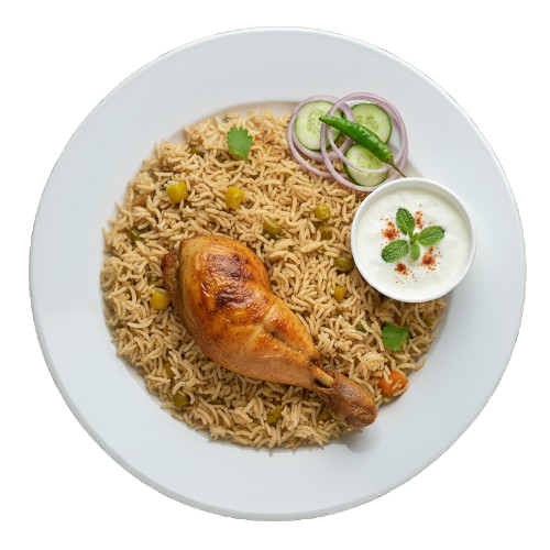 Chicken Pulao (Single without Kabab)